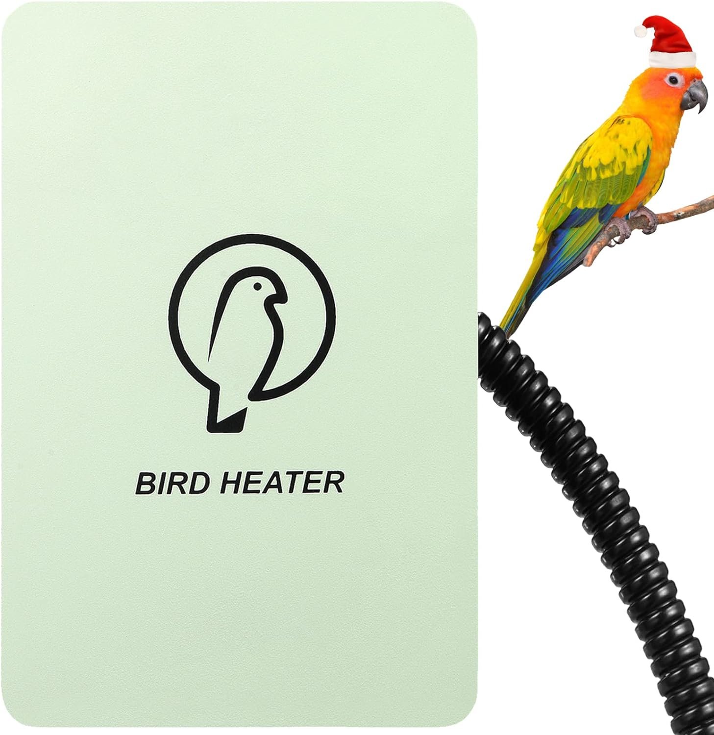 Kokopro Bird Heater for Cage - Snuggle Up Bird Warmer for Exotic Pet Birds, 10W African Grey, Parakeets, Parrots, (3.7x5.7)