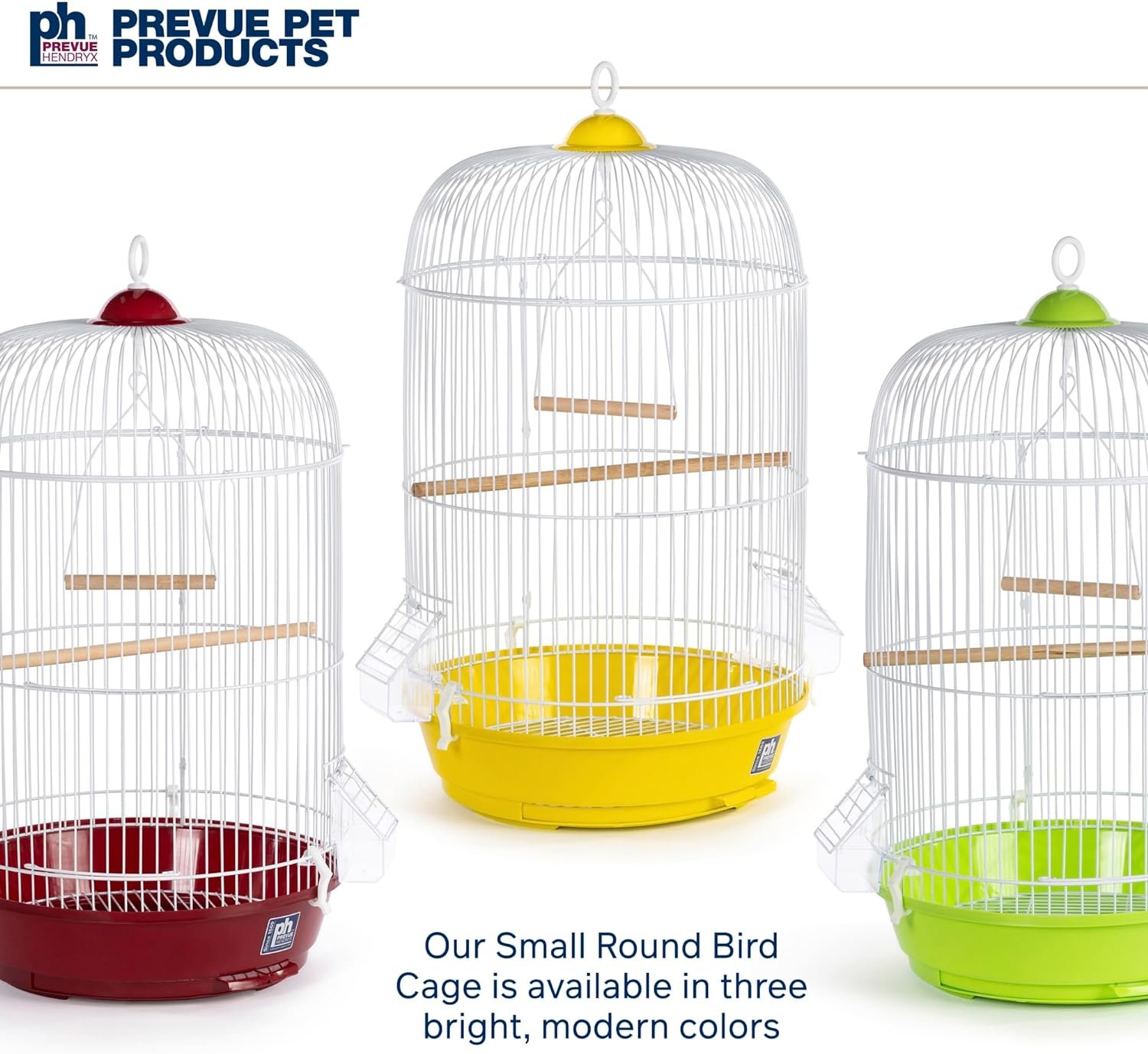 Prevue Hendryx Classic Round Bird Cage, Red, SP31999R,1/2