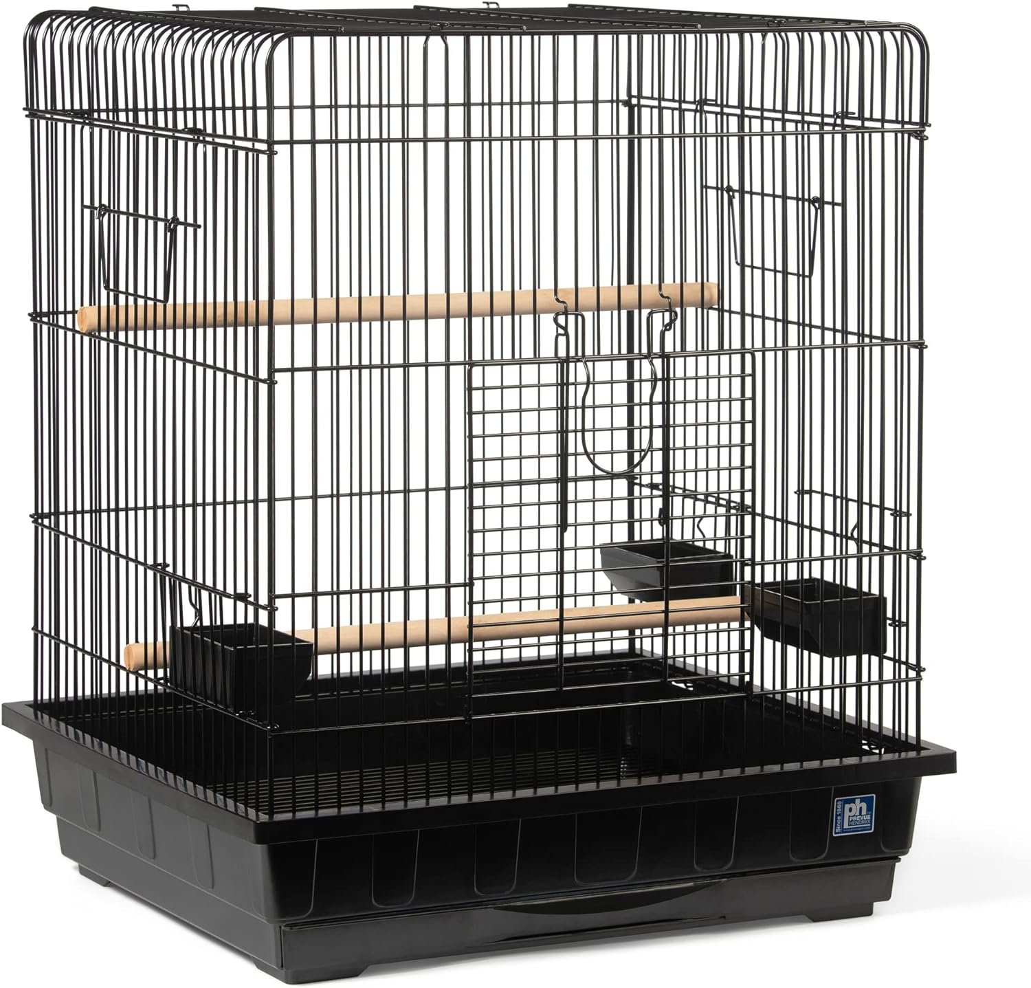 Prevue Hendryx Square Roof Parrot Cage, Black (SP25217B/B)